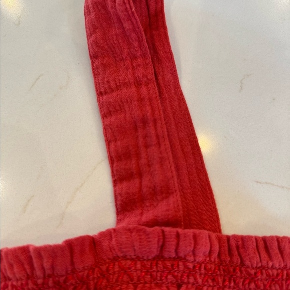 Pact Adjustable Strap Organic Cotton Tied Front Cropped Tank / small - Picture 3 of 9